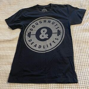 Doughnuts & Deadlifts Classic Black T-Shirt